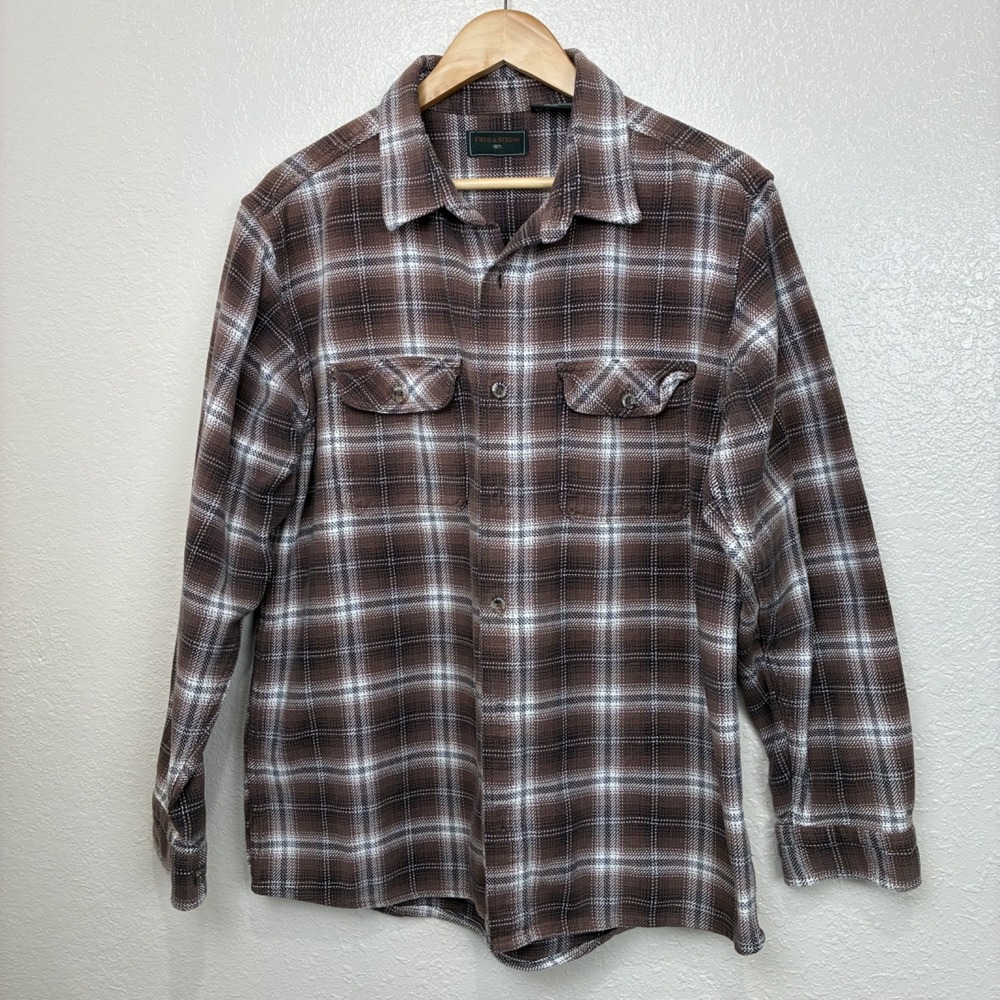 Field & Stream Size Large-Tall‎ Heavy Flannel Button Up Shirt Hunting Fishing